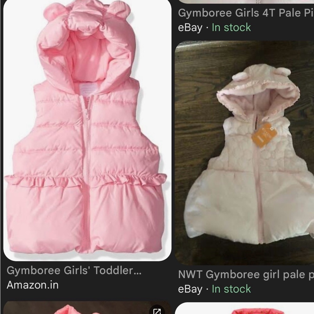Gymboree ice dancer pink sparkle puffer vest. NWOT sz 3T
